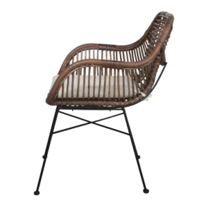mobiliario-contract-silla rattan silvio marron cojin 3